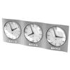 3 Orologi in 1 Alba - Silver - 90x33 cm -  HORWORLD