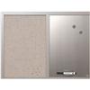 Lavagna Combo Bi-Office - grigio perla - 60x45cm - argento/grigio perla - MX04331608