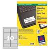 Etichette in poliestere Avery - argento - 96x50,8 mm - 10 et/ff (conf. 200 pezzi)