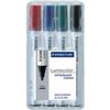 Marcatori per lavagna Staedtler Lumocolor compact - punta tonda - 2 mm - assortiti (conf. 4 pz)