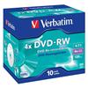 DVD-RW Jewel Case Verbatim - 4,7 Gb - 4x (conf. da 10 pezzi)