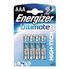 Pile Ultimate Alcaline Hi Tech Energizer - mini stilo - (conf. da 4 pile)