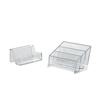 Porta biglietti da visita Tecnostyl Acrylic - 3 scomparti - trasparente