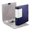 Raccoglitore Active Plus Prestige 180° Leitz - 2 anelli a D - blu abisso/beige sabbia