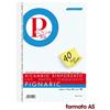 Ricambi rinforzati Pignaric - A5 - a quadretti 5 mm 5M (conf. 40 fogli)