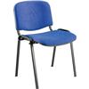 Sedia visitatore Agata Ergosit - ignifugo - blu (conf. da 4 pezzi)