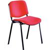 Sedia visitatore Agata Ergosit - ignifugo - rosso (conf. da 4 pezzi)