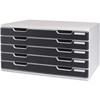 Cassettiera Modulo A3 Multiform - grigio/nero - 5 cassetti