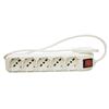 Presa con interrutore Winner - spina 16A - 5 prese bipasso - (10A/16A/ 3 Schuko)