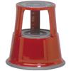 Sgabello con ruote rientranti 5 Star - metallo - rosso - 43 cm
