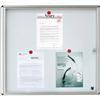 Bacheca con anta battente per interni 5 Star chiusura a chiave - 4xA4 - 52x4,7x70 cm - verticale