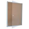 Bacheca anta battente per interni in sughero 5 Star - 4xA4 - 52x4,7x70 cm - verticale