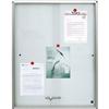Bacheca ad ante scorrevoli per interni 5 Star chiusura a chiave - 4xA4 - 52x4,7x70 cm - verticale