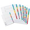 Concord Index Multicolour-tabbed Mylar-Reinforced 2 Holes 5-Part A5 White Ref 07501/CS75