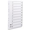 Concord Commercial Dividers Europunched 1-10 Clear Tabs A4 - 08201