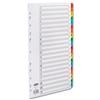 Concord Commercial Dividers Europunched 20-Part A-Z Coloured - 09401