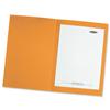 Concord Bright Square Cut Folder Recycled Pre-punched 290gsm Foolscap Yellow Ref 55409 [Pack 50]