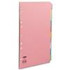 Concord Subject Dividers 160 gsm 10-Part A4 10 Colours Ref 72299/J22 [
