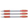 Pilot BPS GP Ball Pen Rubberised Grip Fine 0.7mm Tip 0.32mm Line Red Ref BPGPFO2 [Pack 12]