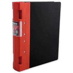 Guildhall GL Ergogrip Binder Capacity 400 Sheets 4x 2 Prong 55mm A4 Red Ref 4510Z [Pack 2]