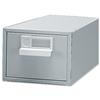 Bisley Card Index Cabinet 1 Drawer for 152x102mm 6x4in Cards 217x403x159mm Grey Ref FCB14-73