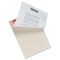 Chartwell Graph Pad 85gsm with Scale Area 280x190mm 1mm 5mm 10mm Grid 50 Sheets A4 Cream Wove Ref W14GZ