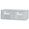 Bisley Card Index Cabinet 2 Drawer for 152x102mm 6x4in Cards 434x403x159mm Grey Ref FCB24-73