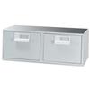 Bisley Card Index Cabinet 2 Drawer for 203x127mm 8x5in Cards 542x403x206mm Grey Ref FCB25-73 Bisley Card Index Cabinet 2 Drawer for 203x127mm 8x5in Cards 542x403x206mm Grey Ref FCB25-73