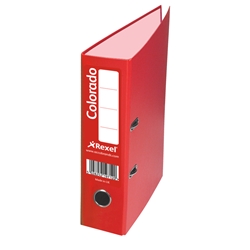 Rexel Colorado Lever Arch File Plastic 80mm Spine A4 Red Ref 28148 [Pack 10]