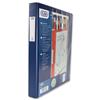 Elba Vision Ring Binder PVC Front Pocket 4 O-Ring Size 30mm A3 Portrait Blue Ref 100080862 [Pack 5]