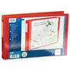 Elba Vision Ring Binder PVC Front Pocket 4 O-Ring Size 30mm A3 Landscape Red Ref 100080866 [Pack 5]