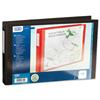 Elba Vision Ring Binder PVC Front Pocket 4 O-Ring Size 30mm A3 Landscape Black Ref 400000113 [Pack 5]
