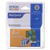 Epson Inkjet Cartridge Page Life 1350pp MultiPack Black/Cyan/Magenta Ref T048C40