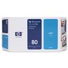Hewlett Packard (HP) No. 80 Inkjet Cartridge 350ml Cyan Ref C4846AE