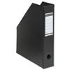 Magazine Rack File Plastic 70mm A4 Black [Pack 5] [Pack 5]