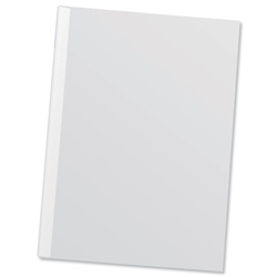 Durable Clearview Binders 6mm Slide A4 White Ref 3056/02 [Pack 100]