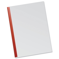 Durable Clearview Binders 6mm Slide A4 Red Ref 3056/03 [Pack 100]