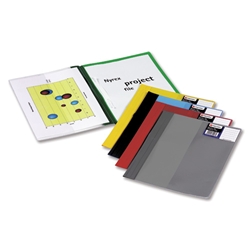 Rexel Nyrex Project Flat File Semi-rigid Plastic Clear Front A4 Green Ref 13045GN [Pack 5] - Item image