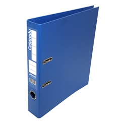 Rexel Colorado Mini Lever Arch File Plastic 50mm Spine A4 Blue Ref 28243 [Pack 10]