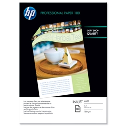 Hewlett Packard [HP] Superior Inkjet Paper Matt 180gsm A4 Ref Q6592A [100 Sheets]