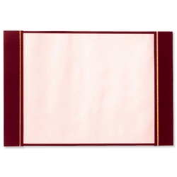 Leathercraft Military End Blotter 4mm Hardboard Full Demy W450xD570mm Burgundy Ref 2112KB2
