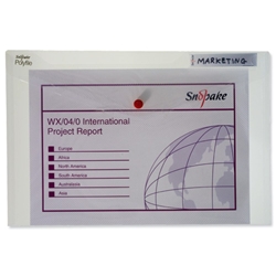 Snopake Polyfile Standard Clear Foolscap Ref 11154 [Pack 5]