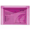 Snopake Polyfile Electra Wallet File Foolscap Pink [Pack 5] - 11163