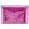 Snopake Polyfile Electra Wallet File Foolscap Pink [Pack 5] - 11163