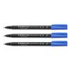 Staedtler Fine Permanent 0.6 Line Blue Marker Pen [Pack 10] - 318-3
