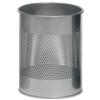 Durable Bin Round Metal 165mm Perforated D260xH315mm 15 Litres Metalli
