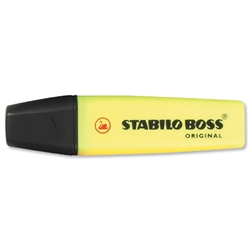 Stabilo Boss Highlighters Chisel Tip 2-5mm Line Yellow [Pack 10]