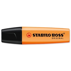 Stabilo Boss Highlighters Chisel Tip 2-5mm Line Orange [Pack 10]