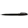 Pentel Sign Pen S520 Fibre Tip 1mm Line Black [Pack 12] - S520-A