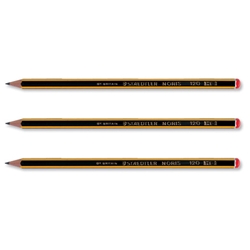 Staedtler 120 Noris Pencil Cedar Wood 2B Orange Cap Ref 120-0 [Pack 12]